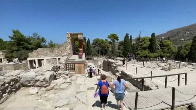 Knossos archaeological site in Crete from Sara's trip
