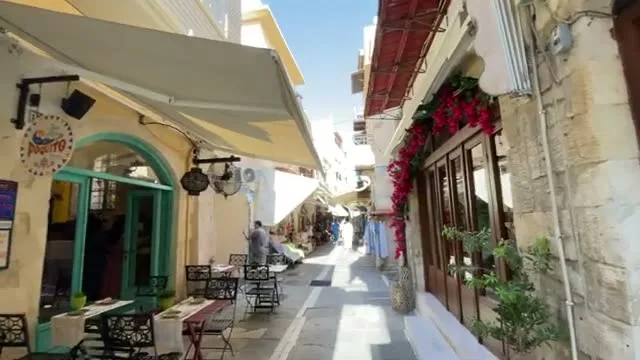 Old town street from Sara's Crete trip