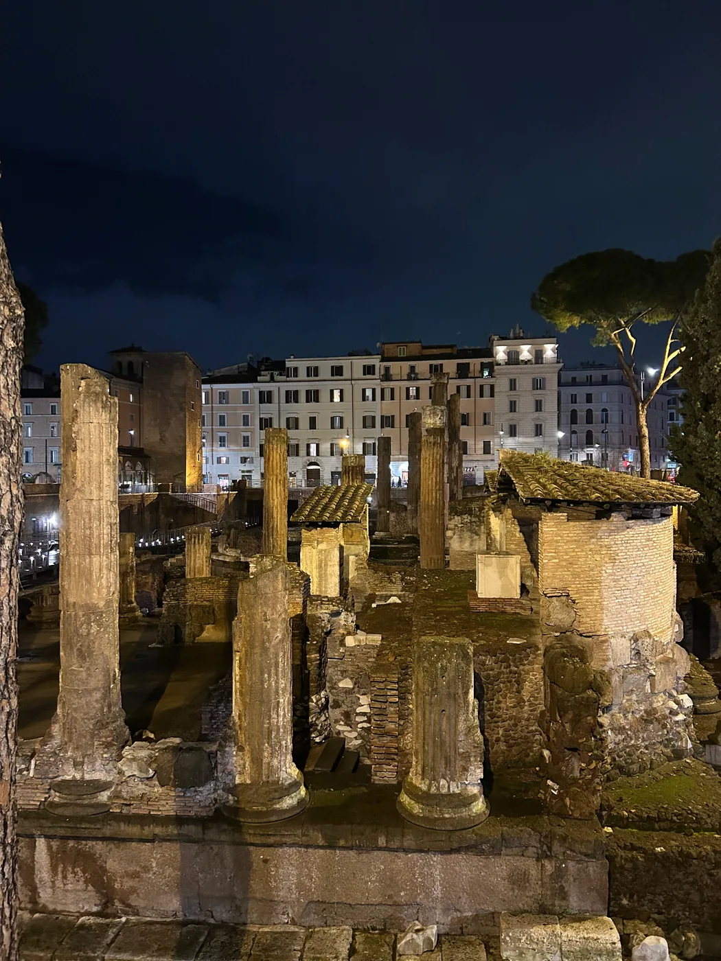 Sara's original photo of historic architecture in central Rome