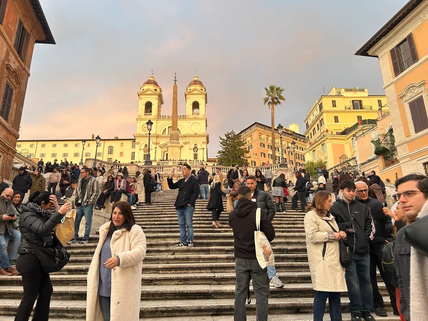Sara's original photo of the Spanish Steps at Piazza di Spagna