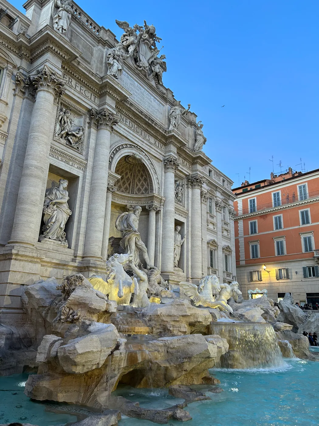 Sara's original photo of Trevi Fountain in Rome