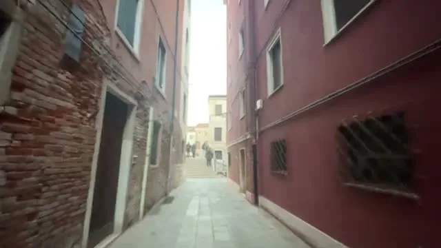 A narrow Venice street from Sara's walking route